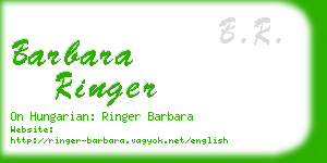 barbara ringer business card